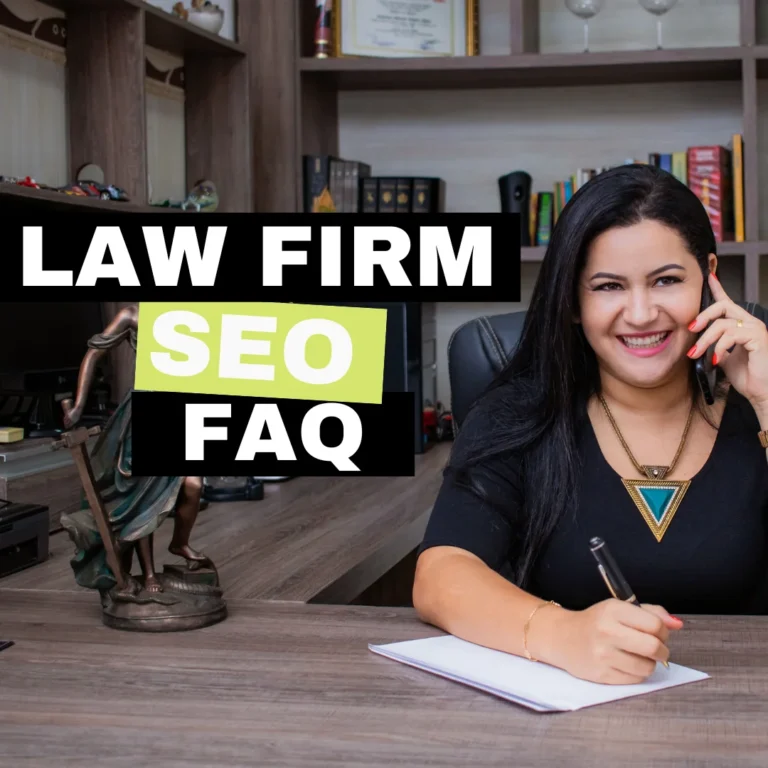 Lawyer talking on the phone - Law firm SEO FAQ