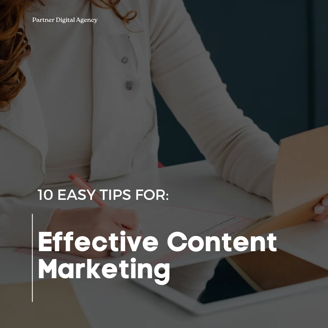 Blog banner - 10 easy tips for effective content marketing