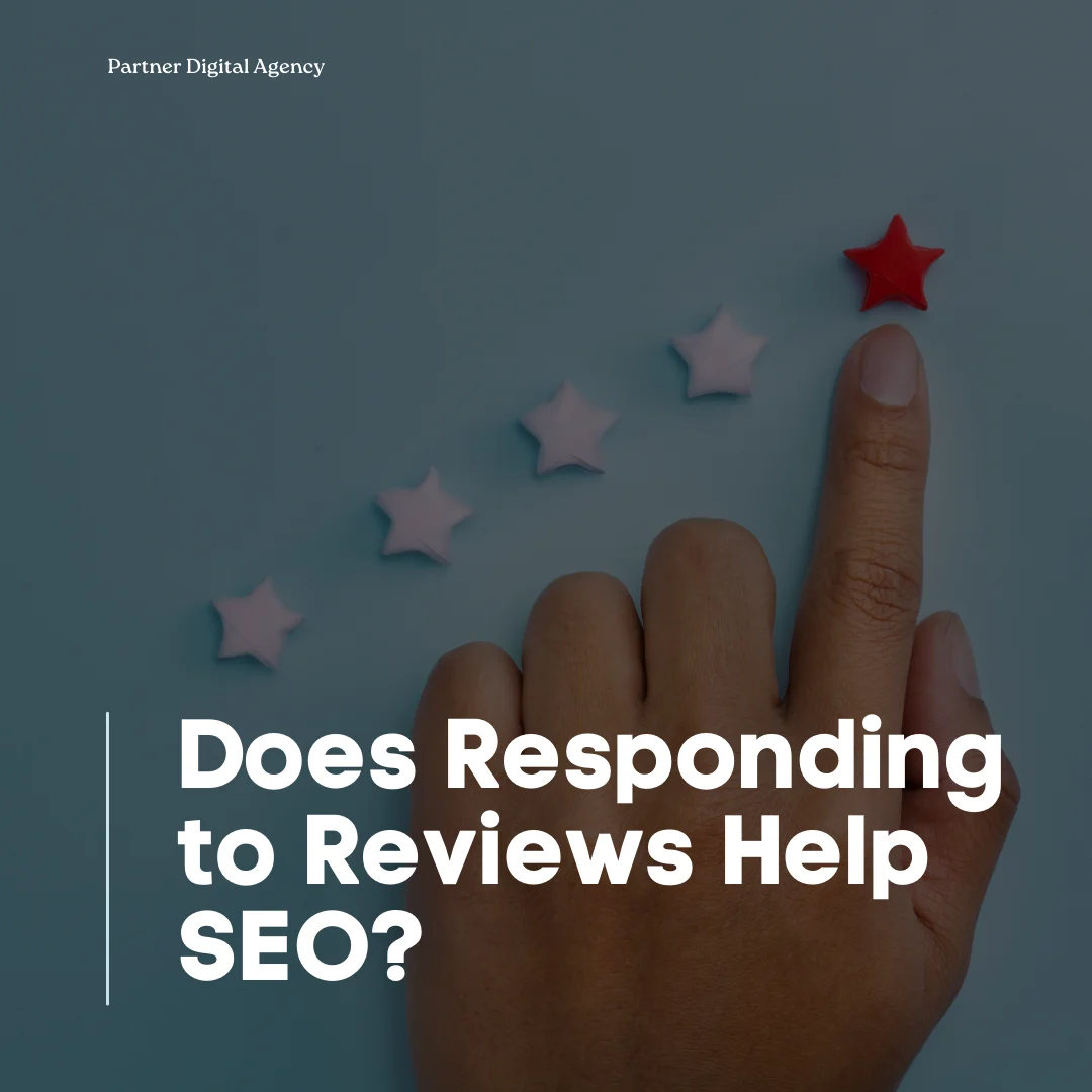 does responding to reviews help SEO blog banner showing someone giving a rating